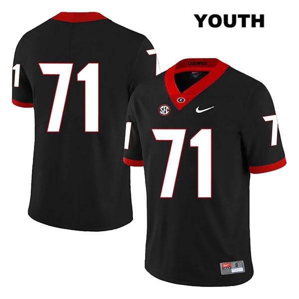 Georgia Bulldogs Youth Andrew Thomas #71 NCAA No Name Legend Authentic Black Nike Stitched College Football Jersey SZK8556NL